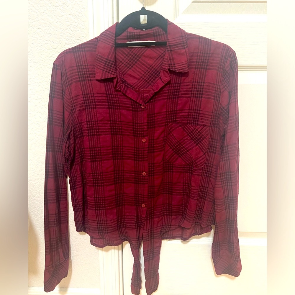 Plaid button up